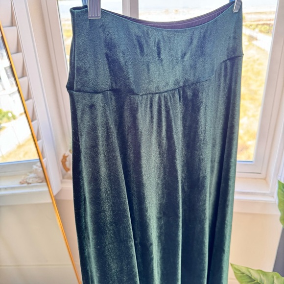 Halara High Waisted High Low Crossover Velvet Maxi Party Skirt Size Medium - Picture 12 of 14